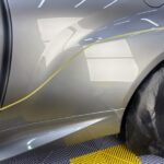 GRヤリスのリアフェンダー傷防止プロテクションフィルムXPEL施工